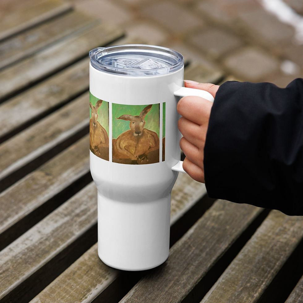 Thumbnail: Tough Kangaroo Travel mug with a handle
