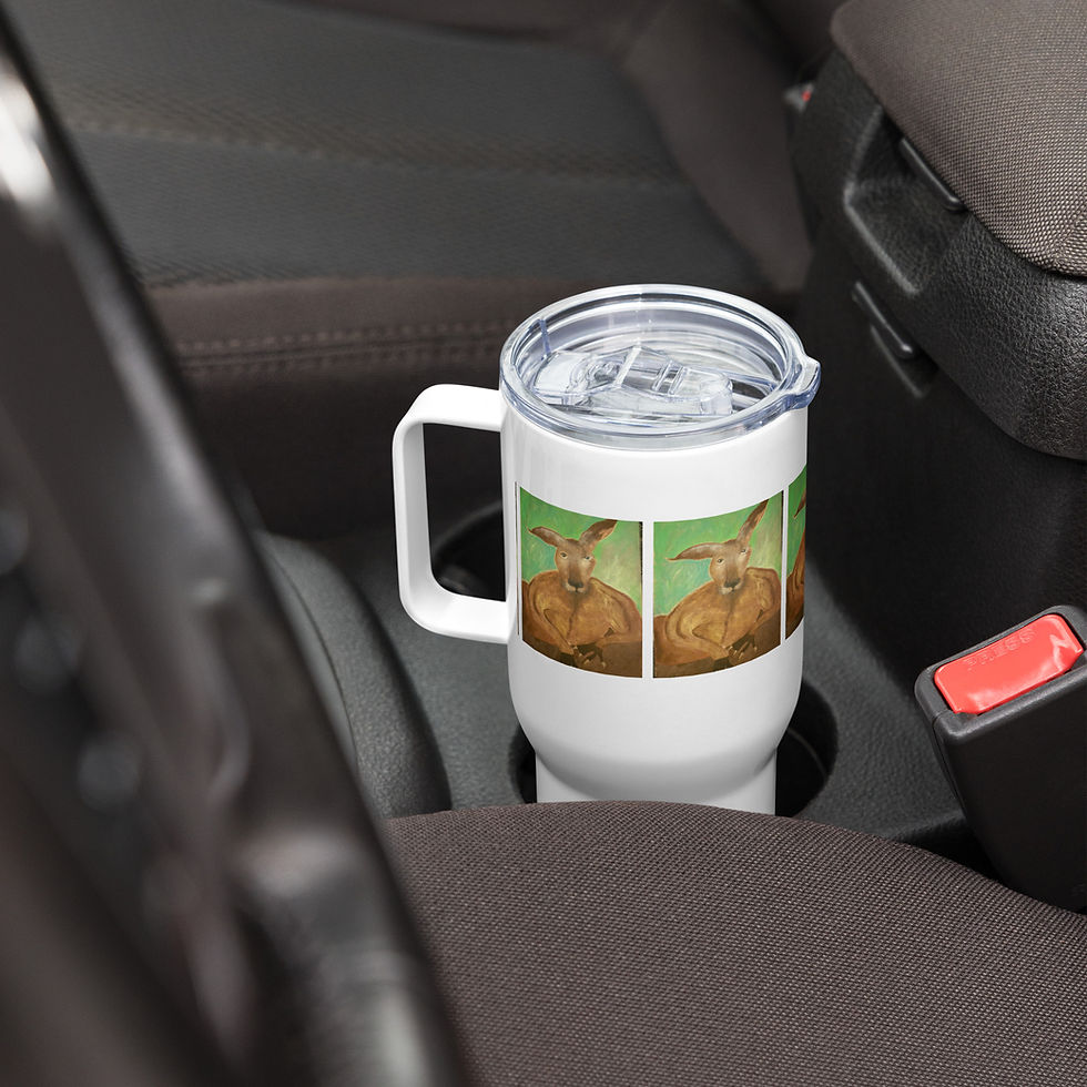 Thumbnail: Tough Kangaroo Travel mug with a handle