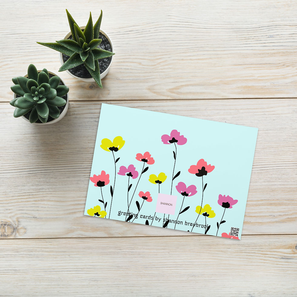 Thumbnail: Baby Bear in the Grass Blank Greeting Card