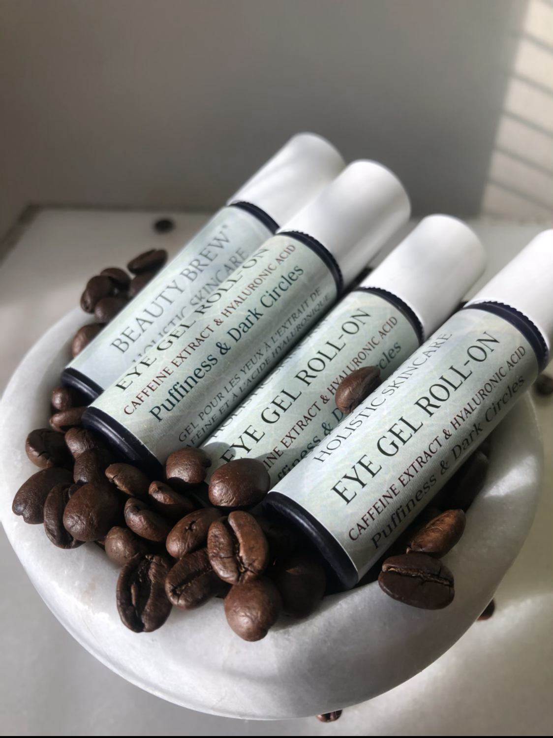 HYALURONIC ACID EYE GEL | Roll-on w/ Caffeine Extract beauty brew 2