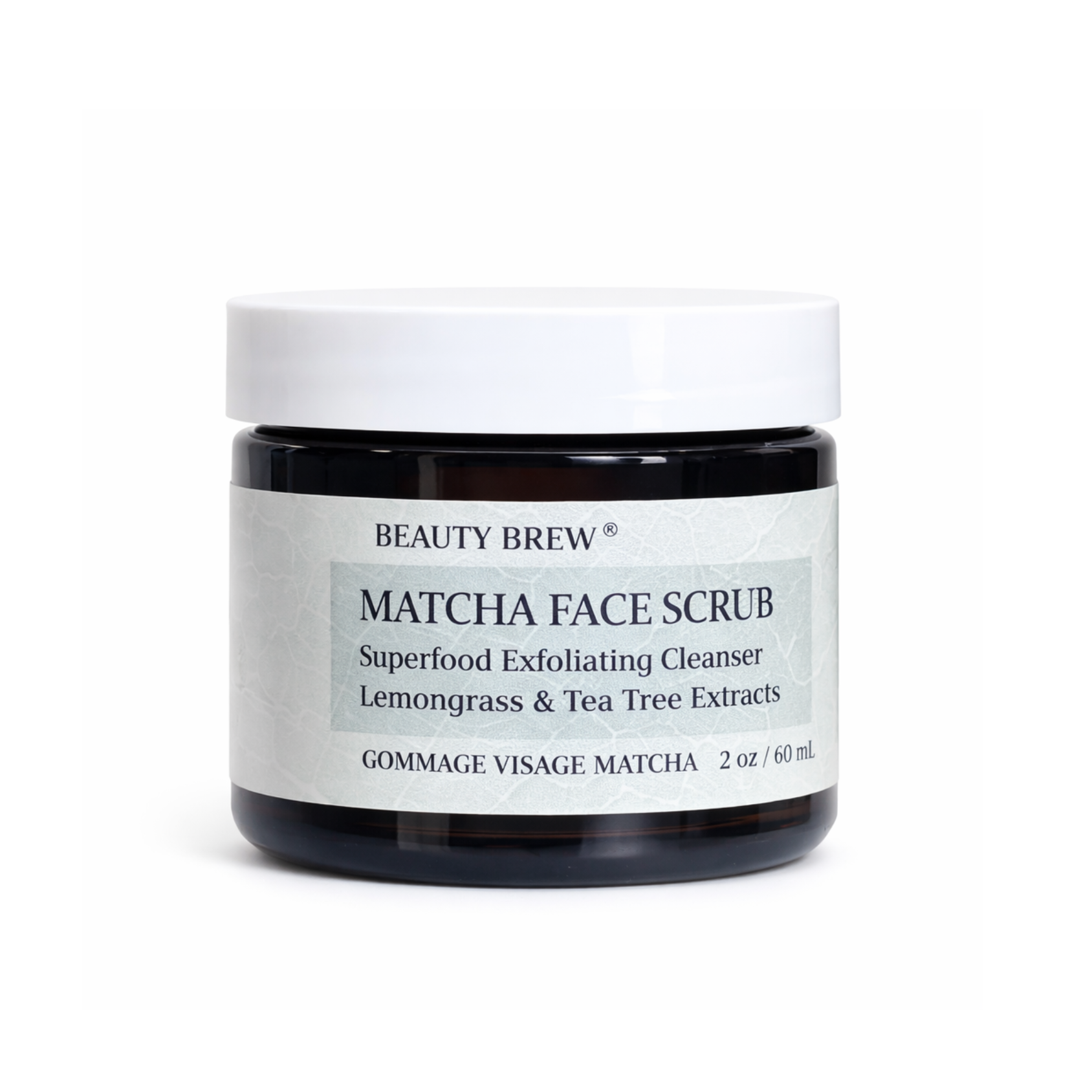MATCHA & TEA TREE FACE SCRUB beauty brew 1