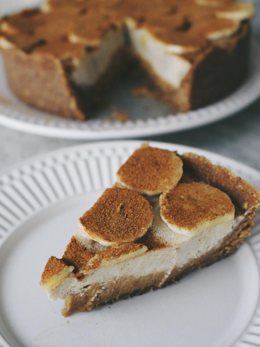 Torta Sorvete de Banana - Sem açúcar, sem lactose e sem glúten - Alternativa crudívora e vegana