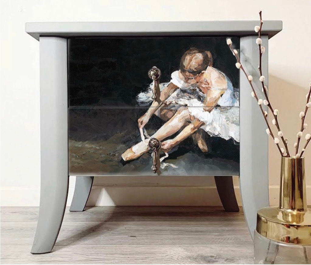 Floral Ballerina A1 Rice Decoupage Paper