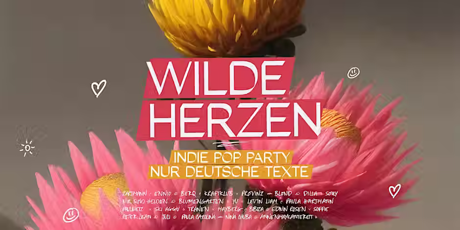 WILDE HERZEN • INDIE POP PARTY MIT DEUTSCHEN TEXTEN