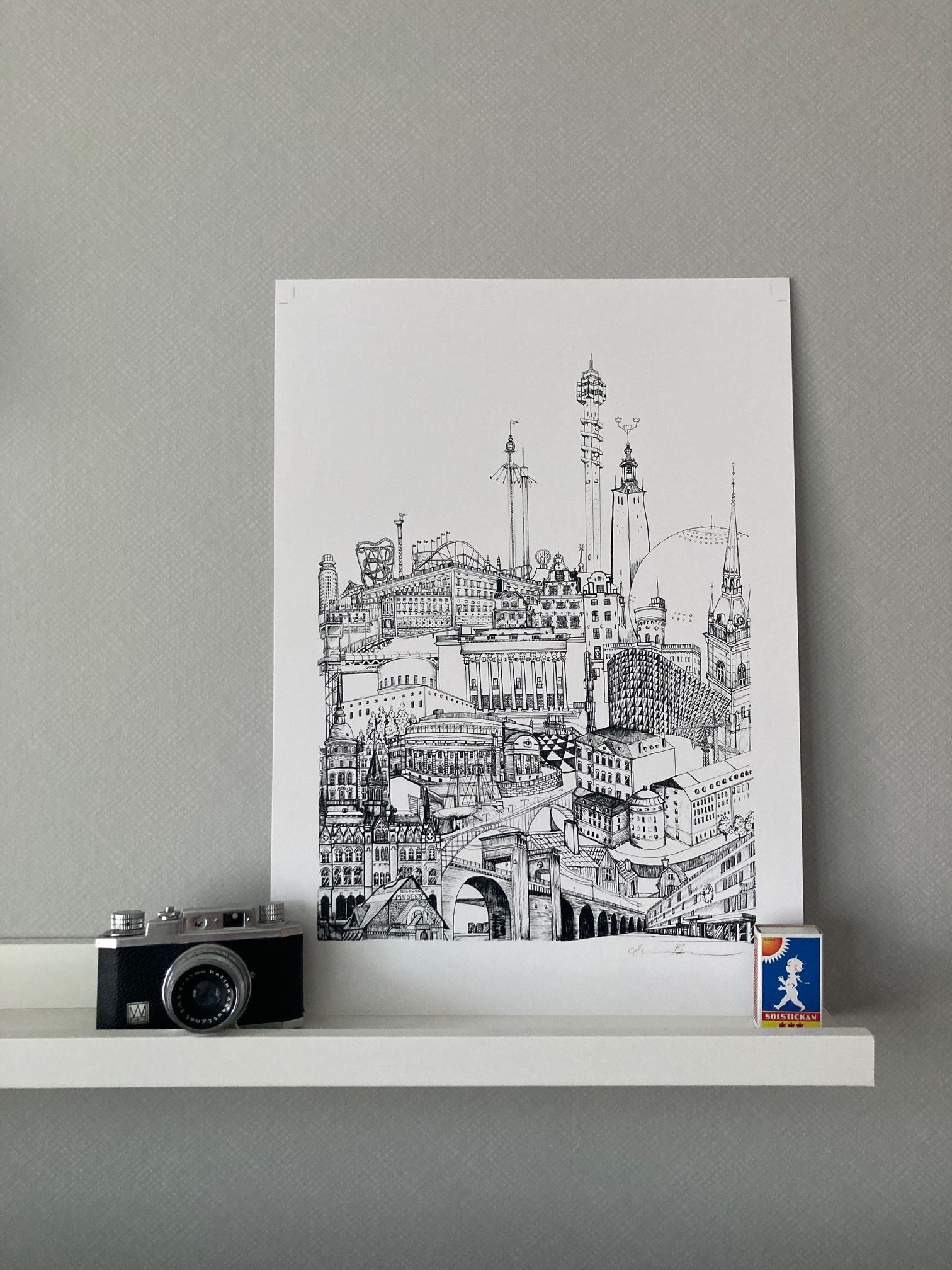 "Stockholm" Poster ca A3