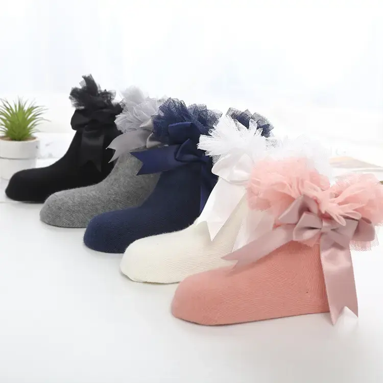 Tutu Bow Lace Socks