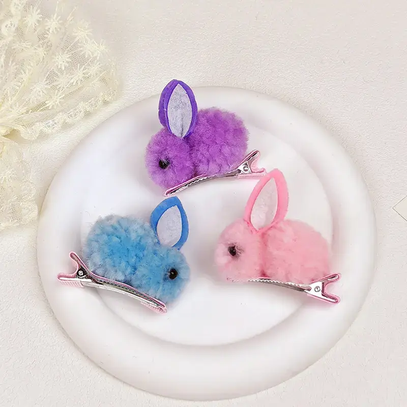 Bunny Hair Clips 4Pcs