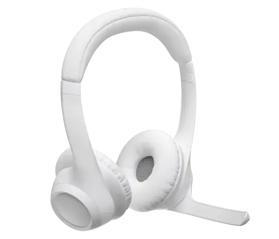 Thumbnail: Off white Logitech Zone 300 headset with microphone