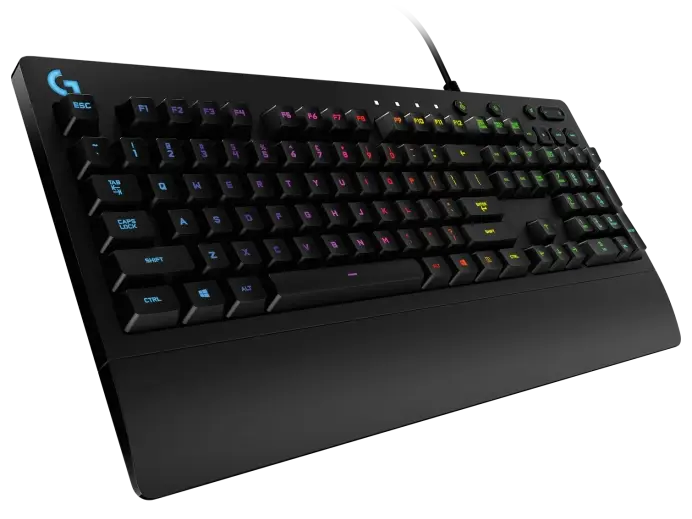 Black Logitech G213 Prodigy RGB gaming keyboard