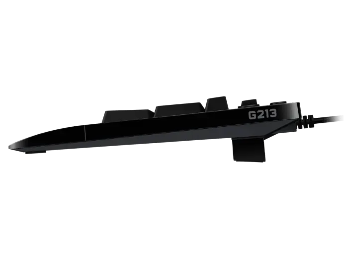 Thumbnail: Black Logitech G213 Prodigy gaming keyboard on white background
