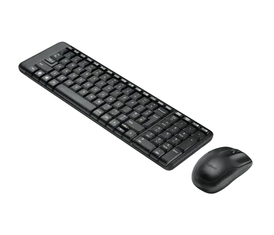 Wireless Logitech MK220 keyboard with matching mouse