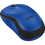 Thumbnail: “Side angle of the blue Logitech M221 Silent mouse, highlighting its slim profile.”