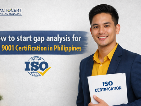 How to start gap analysis for ISO 9001 Certification in Philippines