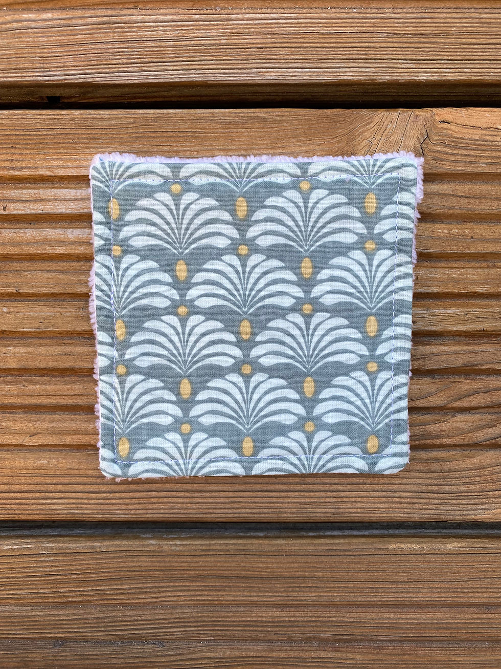 Miniature : Lingettes lavables doublées éponge (en lot de 5 ou 10) - motifs adultes surprise