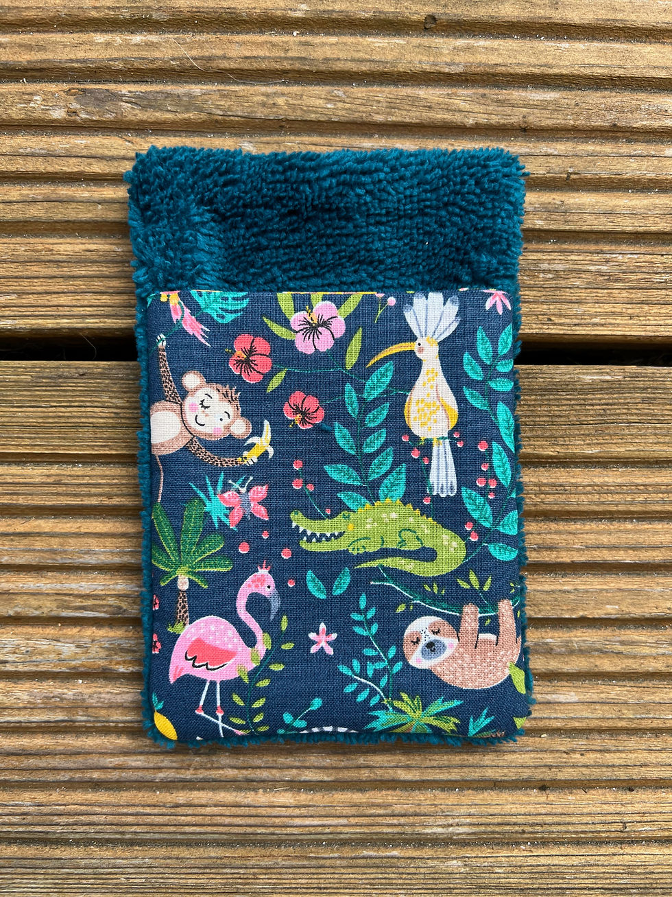 Miniature : Débarbouillette / Gant de toilette (à l'unité) - tissus personnalisés