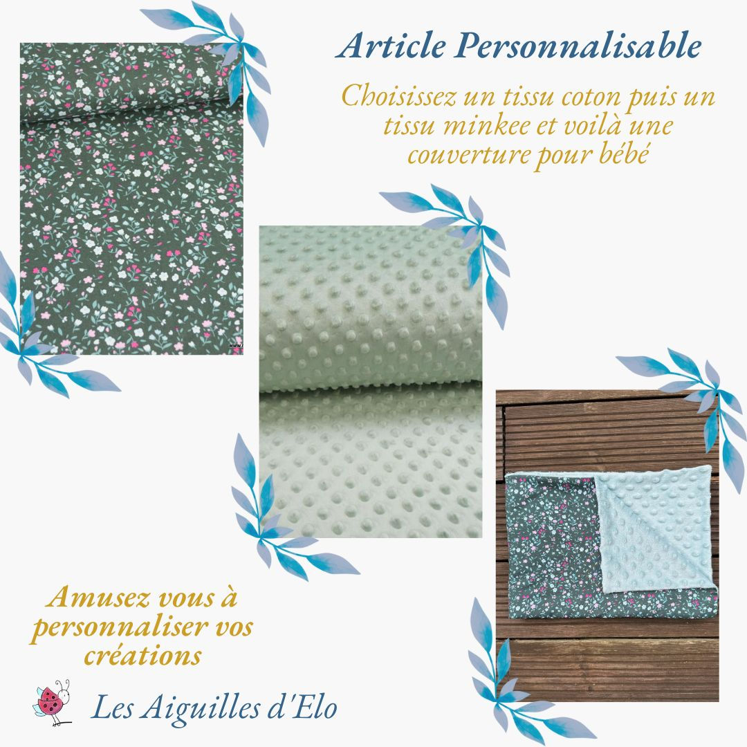 Couverture bébé personnalisée