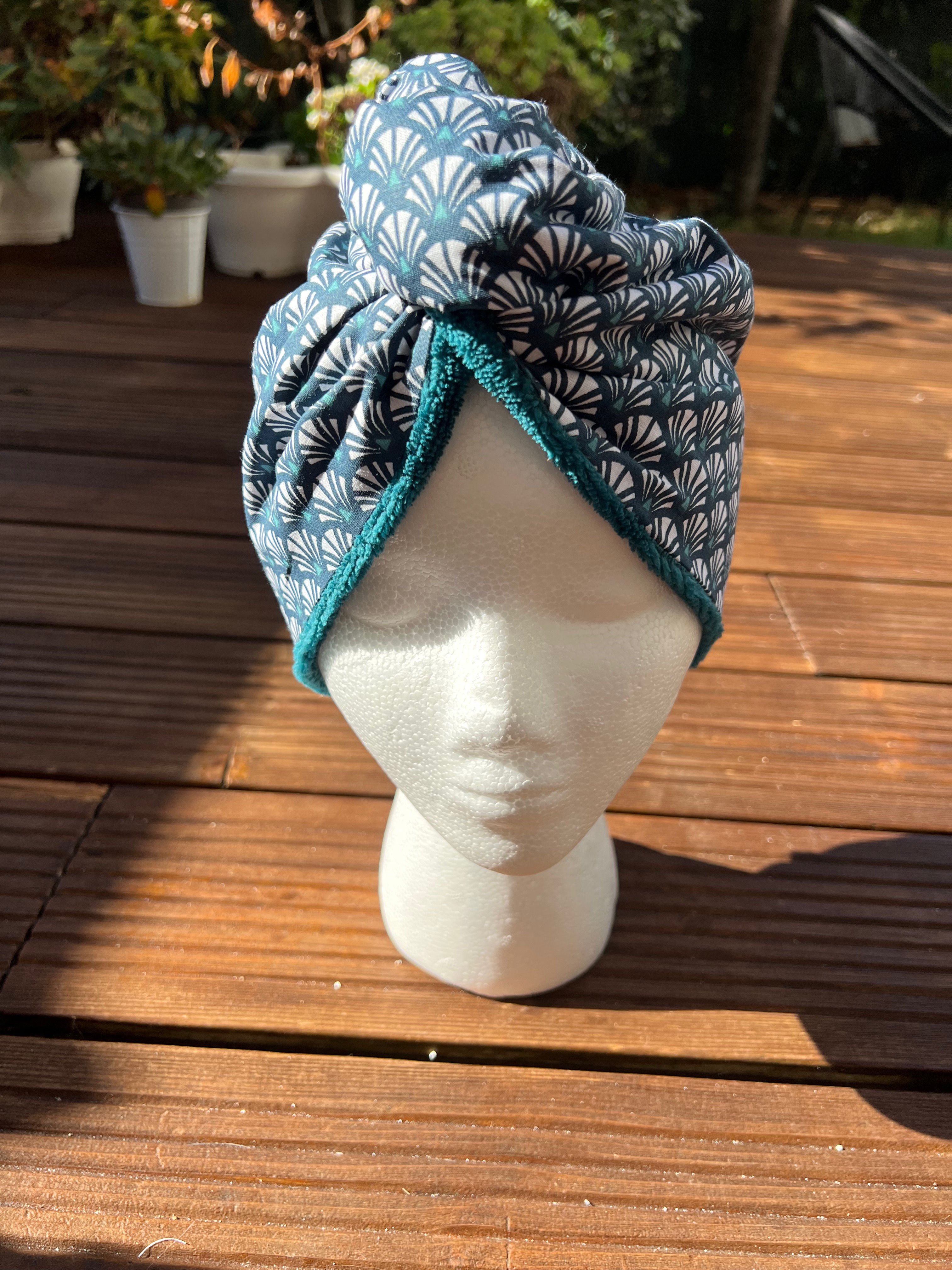 Serviette turban sèche-cheveux