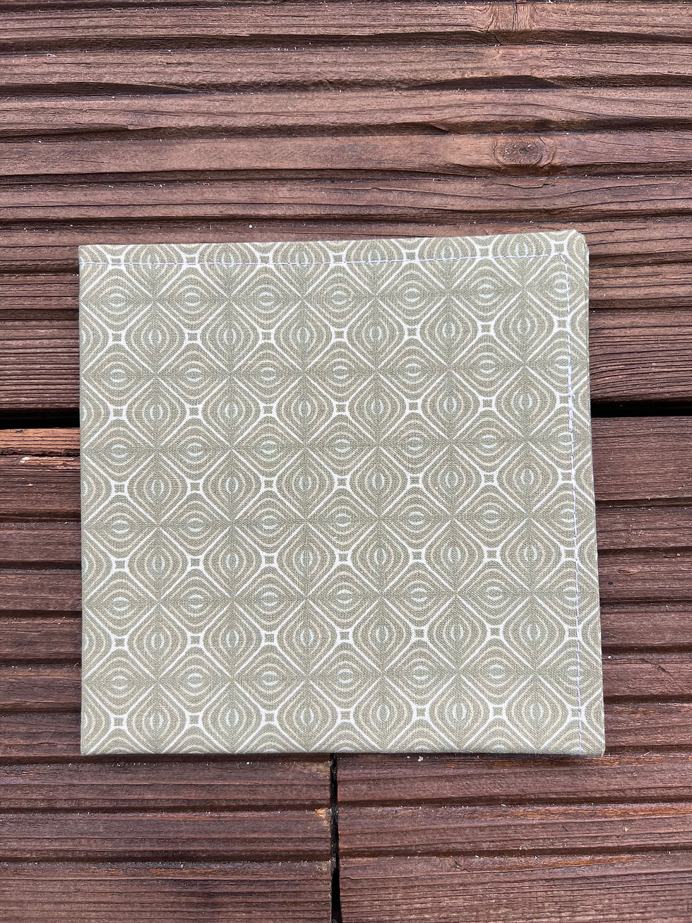 Miniature : Serviette de table doublée coton (à l'unité) - motif adulte