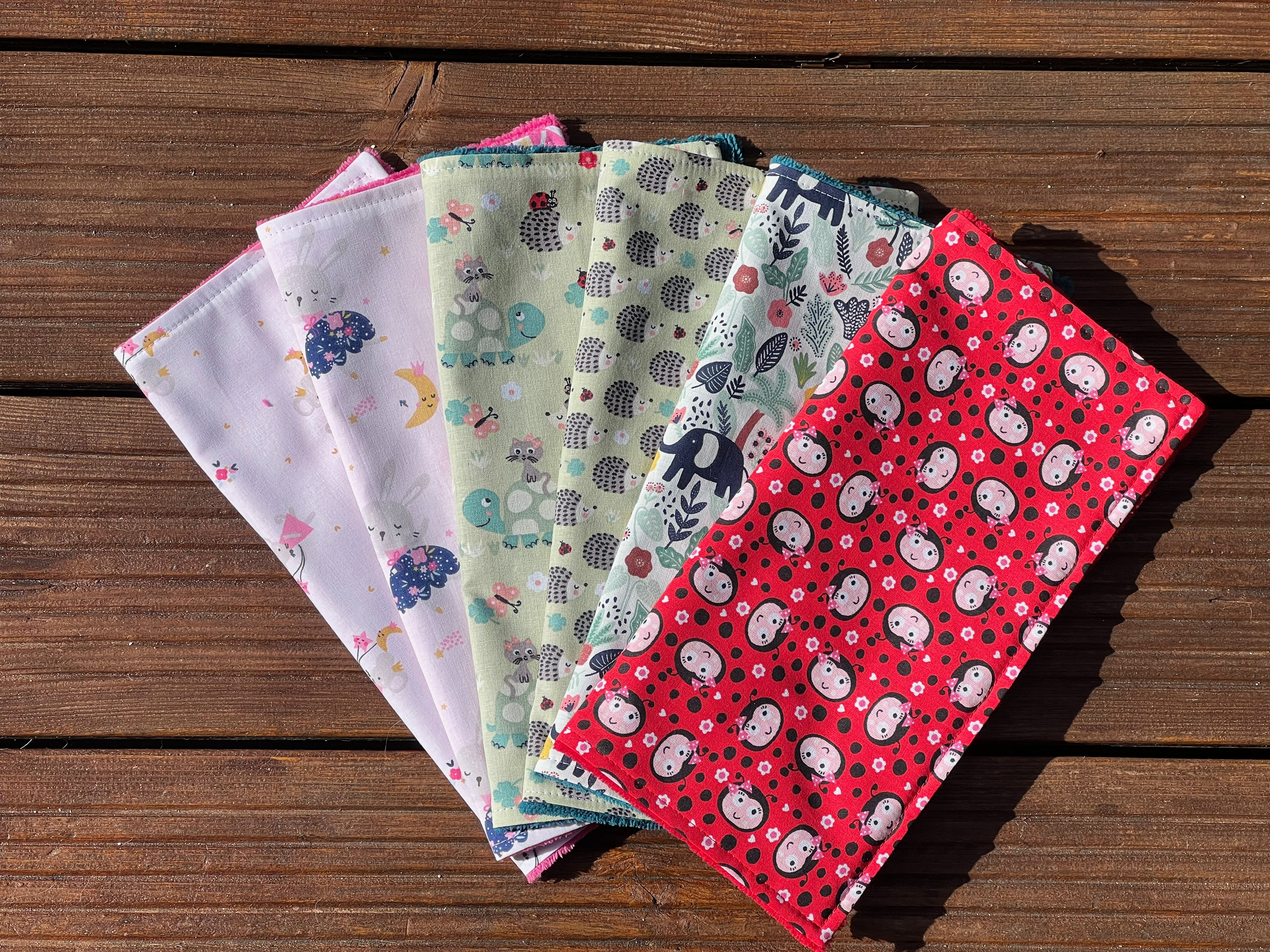 Serviette de table doublée éponge (à l'unité) - motif enfant