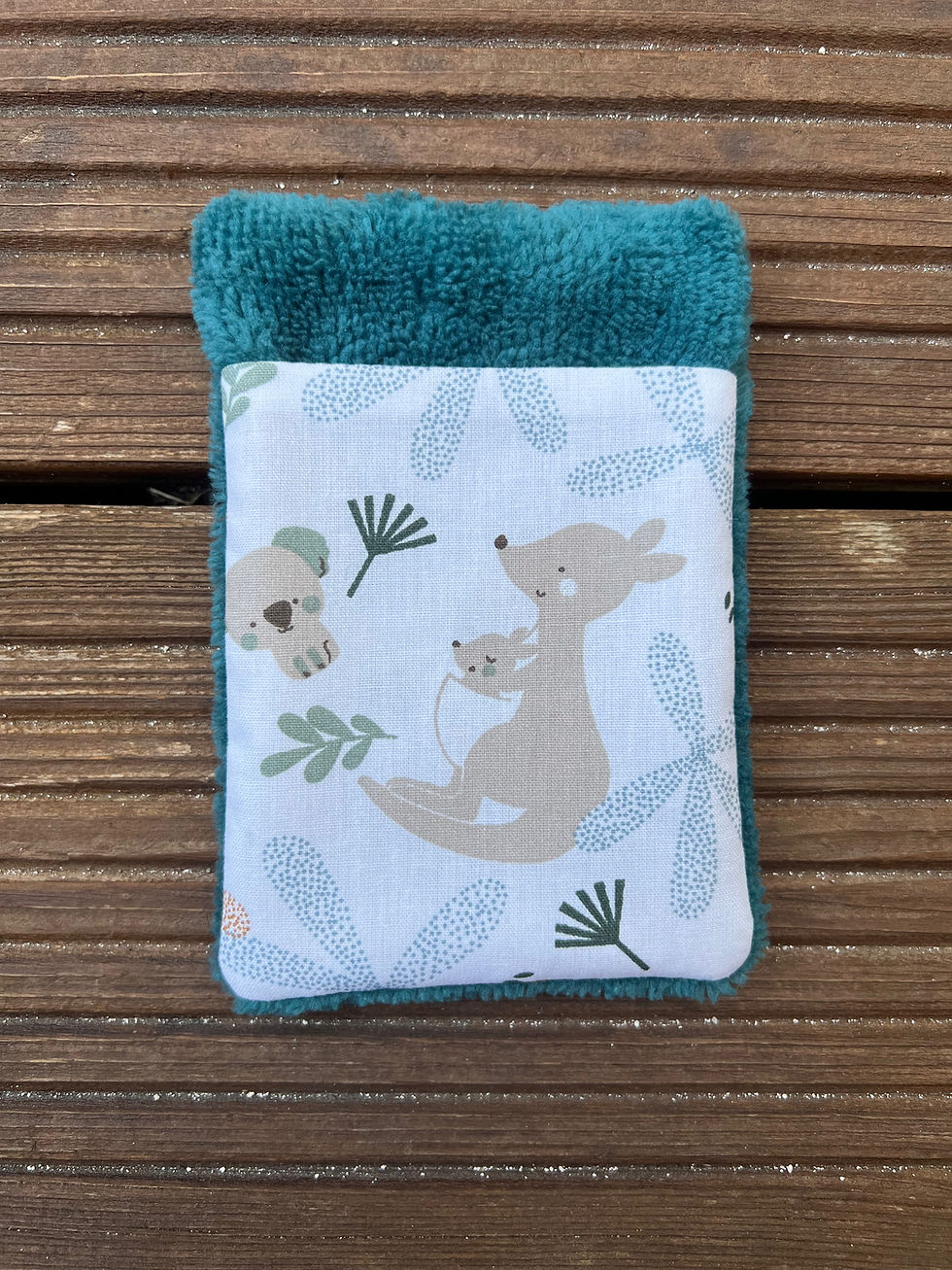 Miniature : Débarbouillette / Gant de toilette doublé éponge (à l'unité)