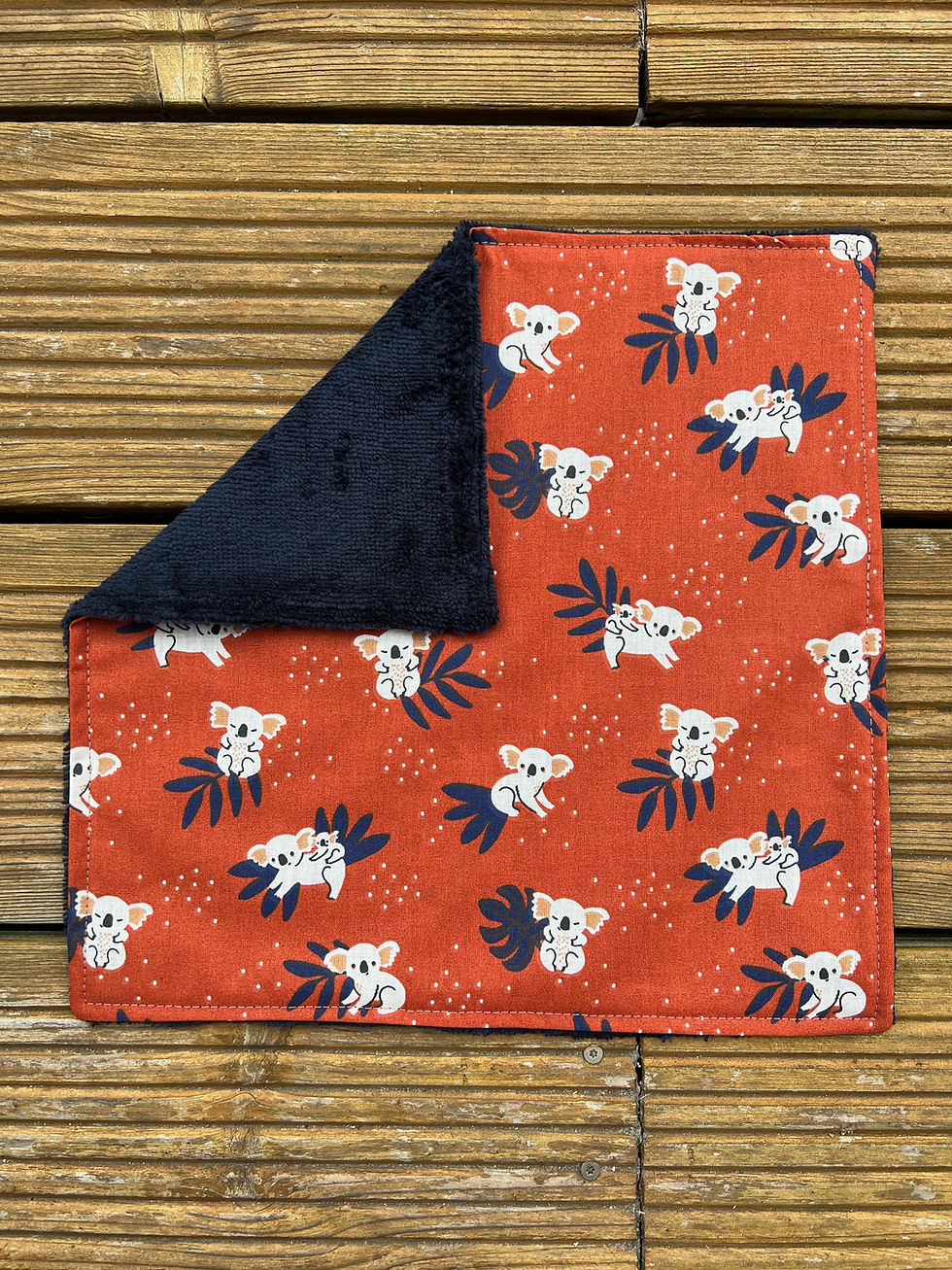 Miniature : Serviette de table doublée éponge (à l'unité) - motif enfant