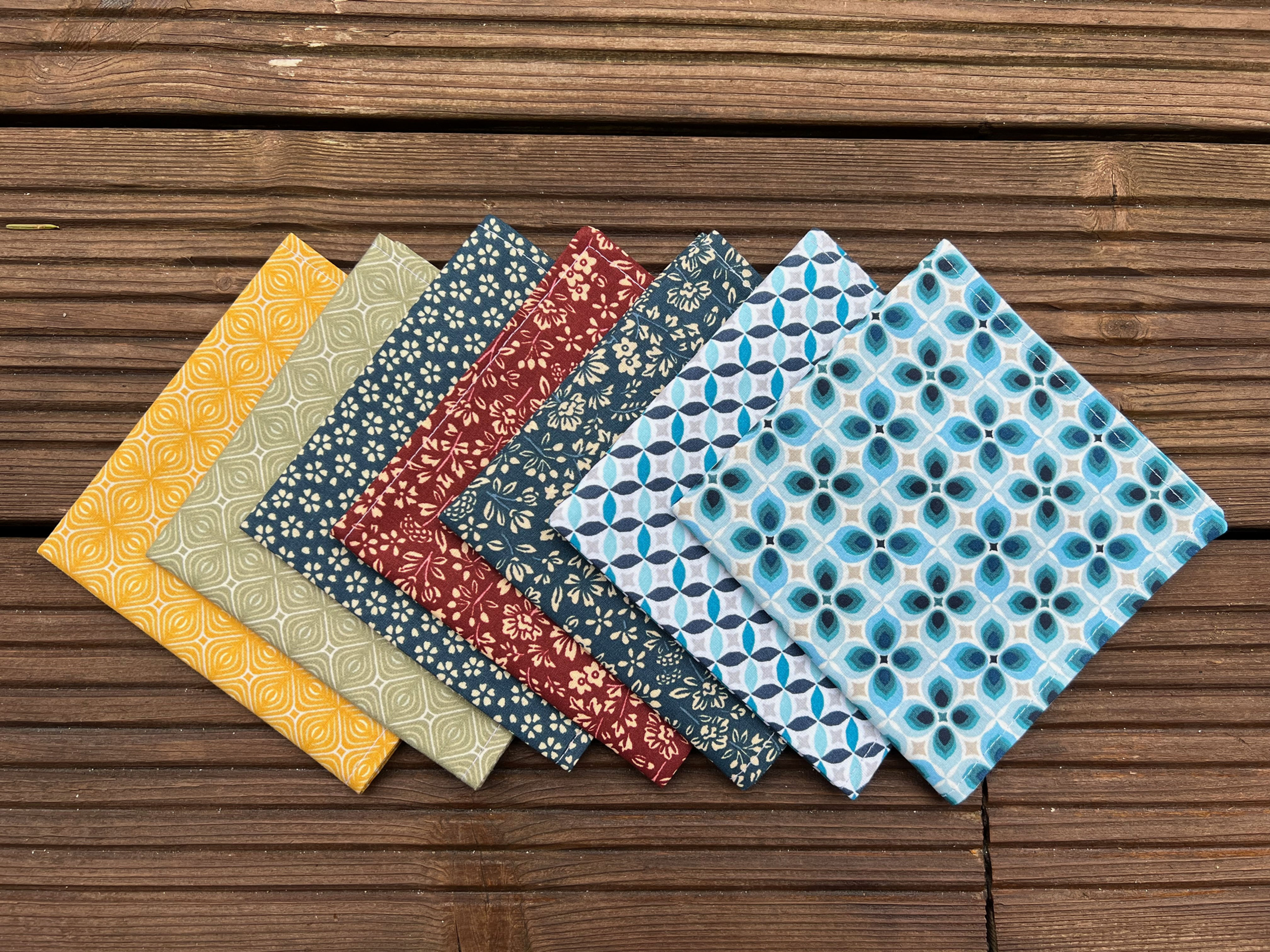Serviette de table doublée coton (à l'unité) - motif adulte