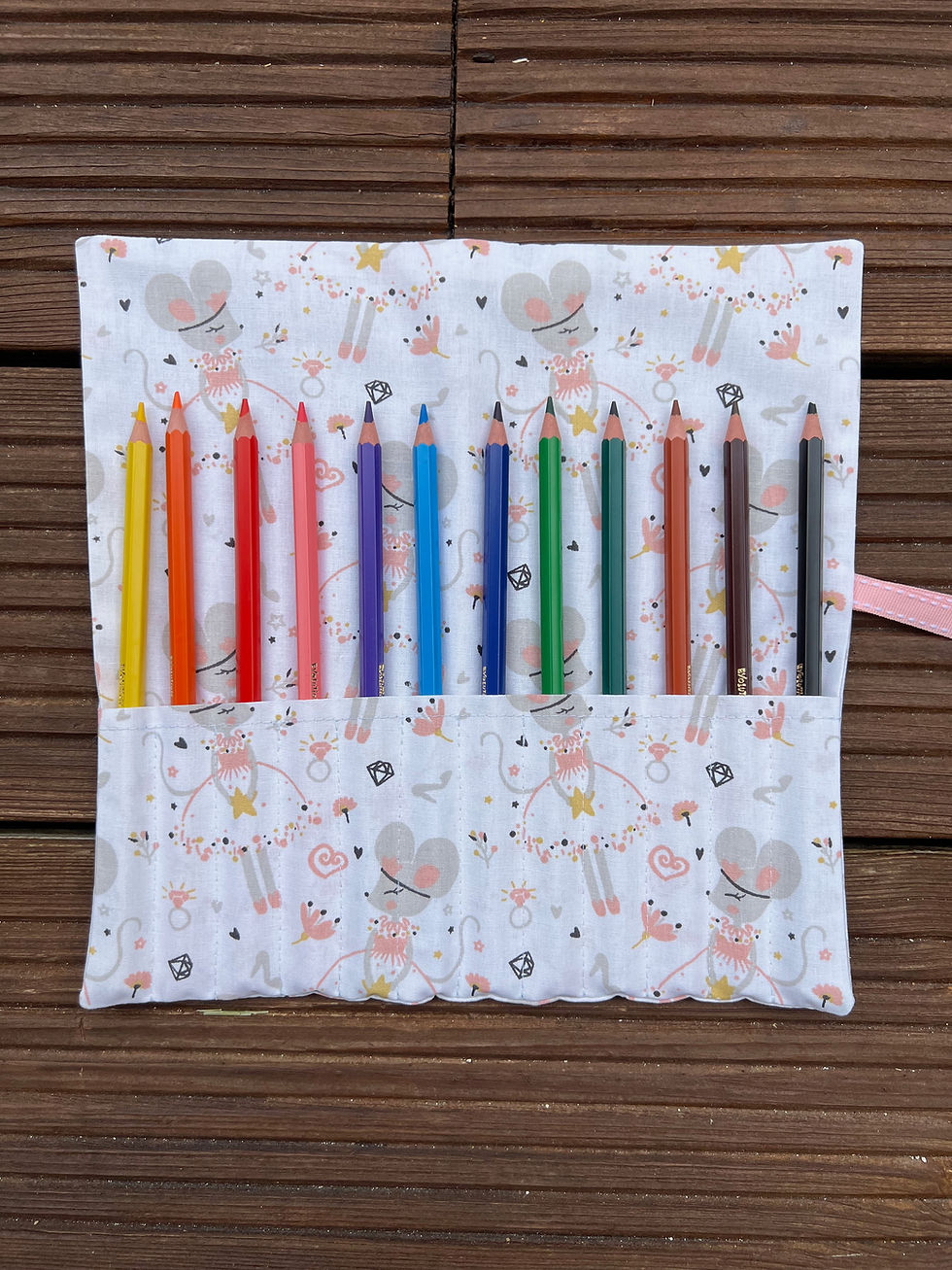 Miniature : Trousse à rouler (à l'unité) - pour crayons de couleurs