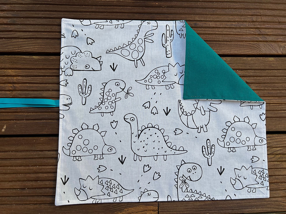 Miniature : Feuille à colorier doublée en coton (à l'unité)