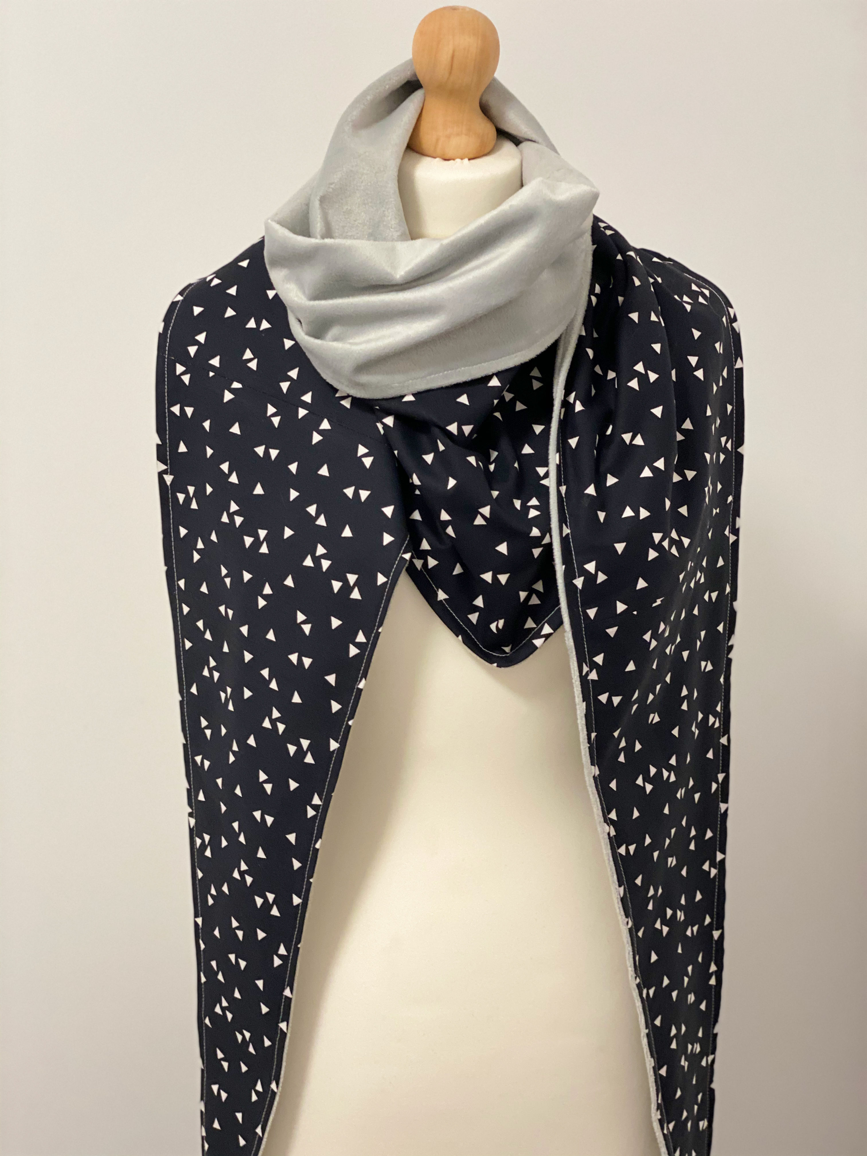 Chèche en minkee et coton