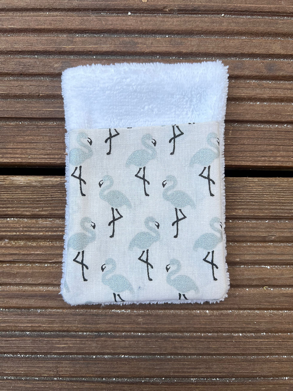 Miniature : Débarbouillette / Gant de toilette doublé éponge (à l'unité)