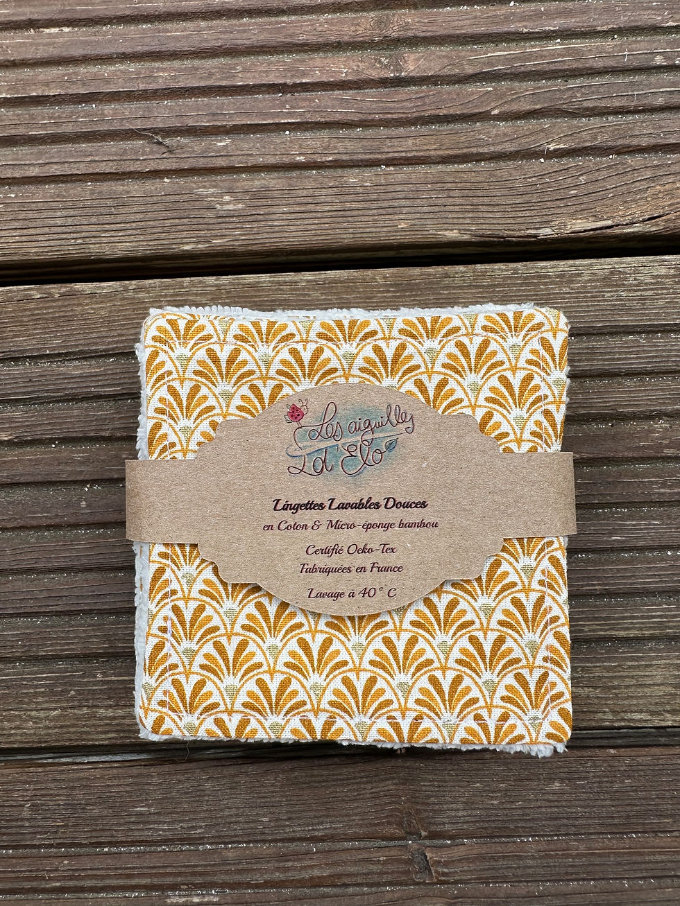 Miniature : Lingettes lavables doublées éponges adulte (lot de 10)