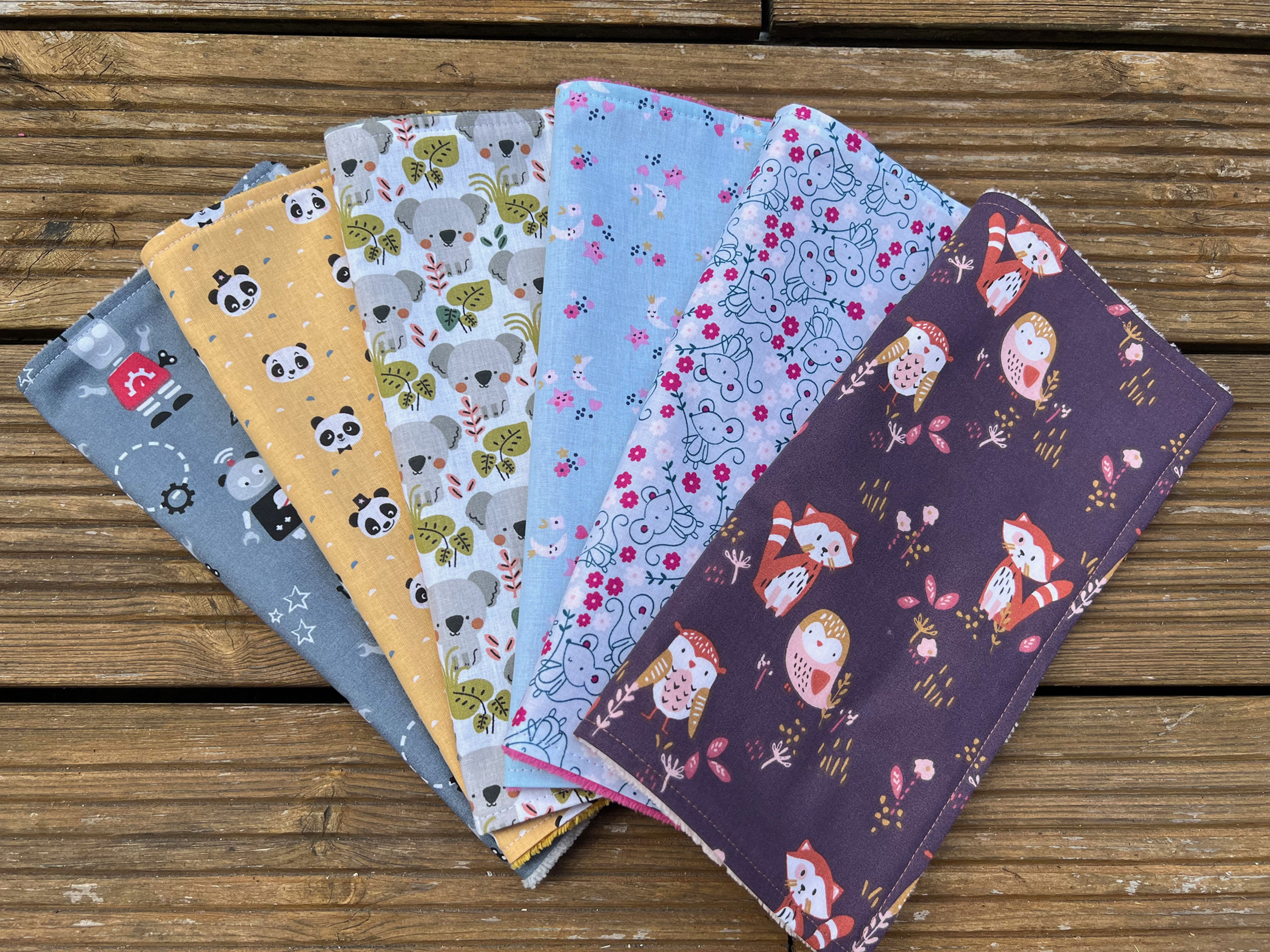 Serviette de table doublée éponge (à l'unité) - motif enfant