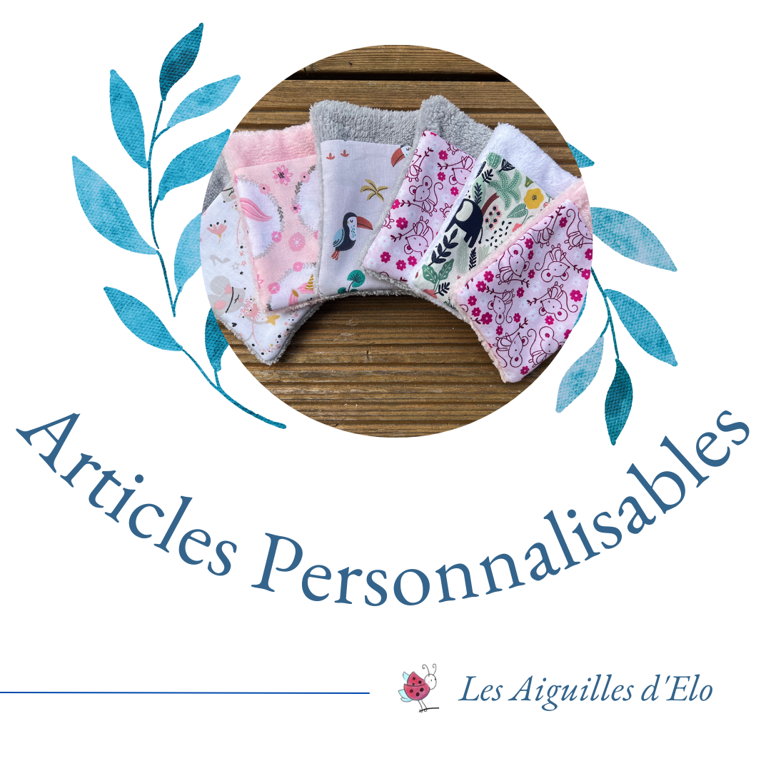 Débarbouillette / Gant de toilette (à l'unité) - tissus personnalisés