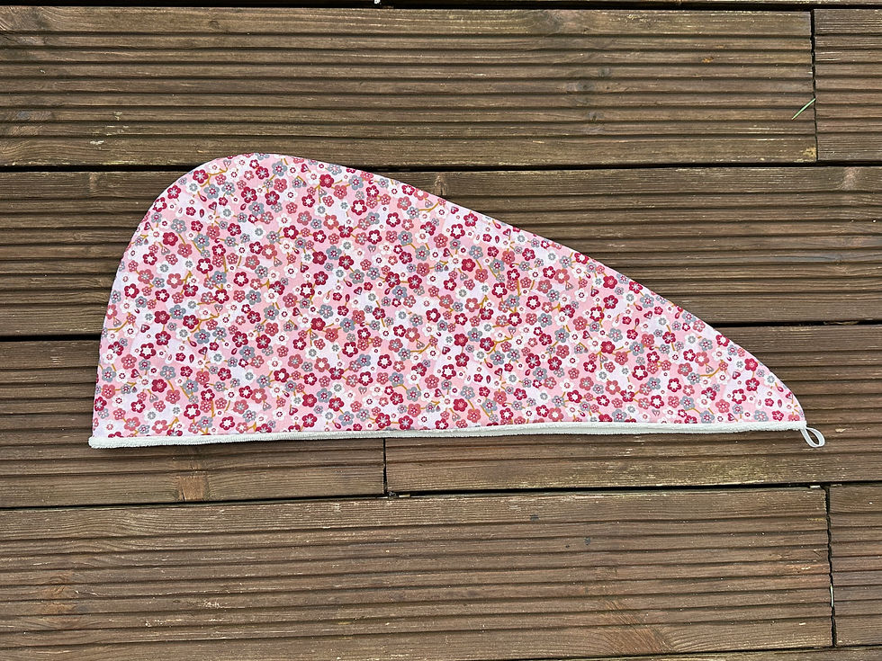 Miniature : Serviette turban sèche-cheveux - tissus personnalisés