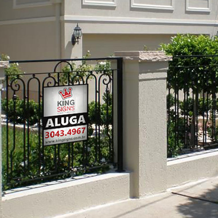 Miniatura: Placas para corretores de imóveis em PVC PS