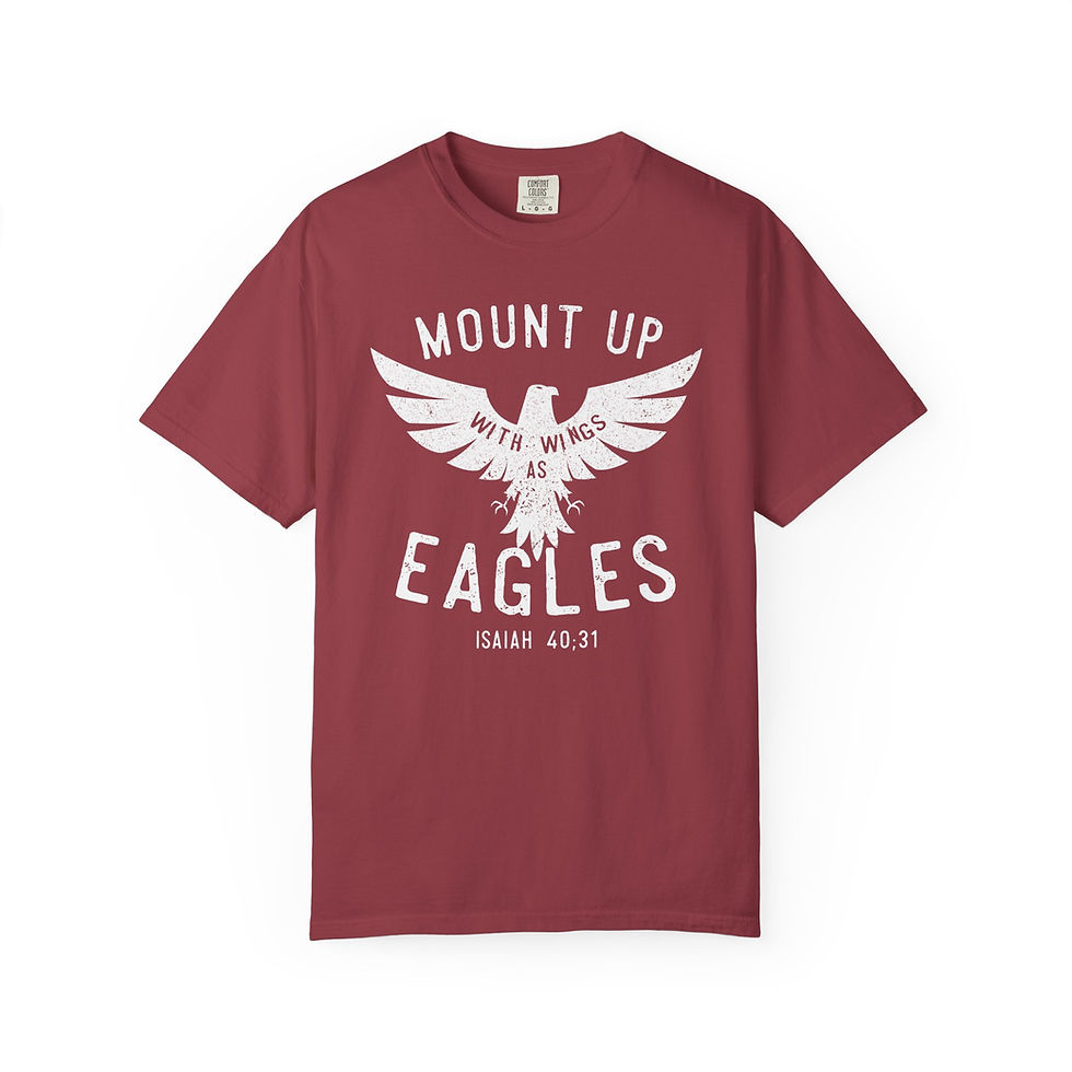 Thumbnail: Mount Up Eagles - Unisex Garment-Dyed T-shirt