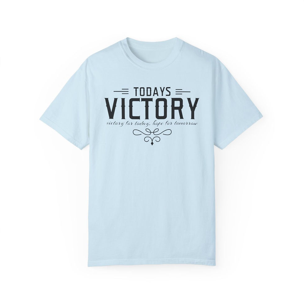 Thumbnail: Today's Victory - Hope for Tomorrow - Unisex Garment-Dyed T-shirt