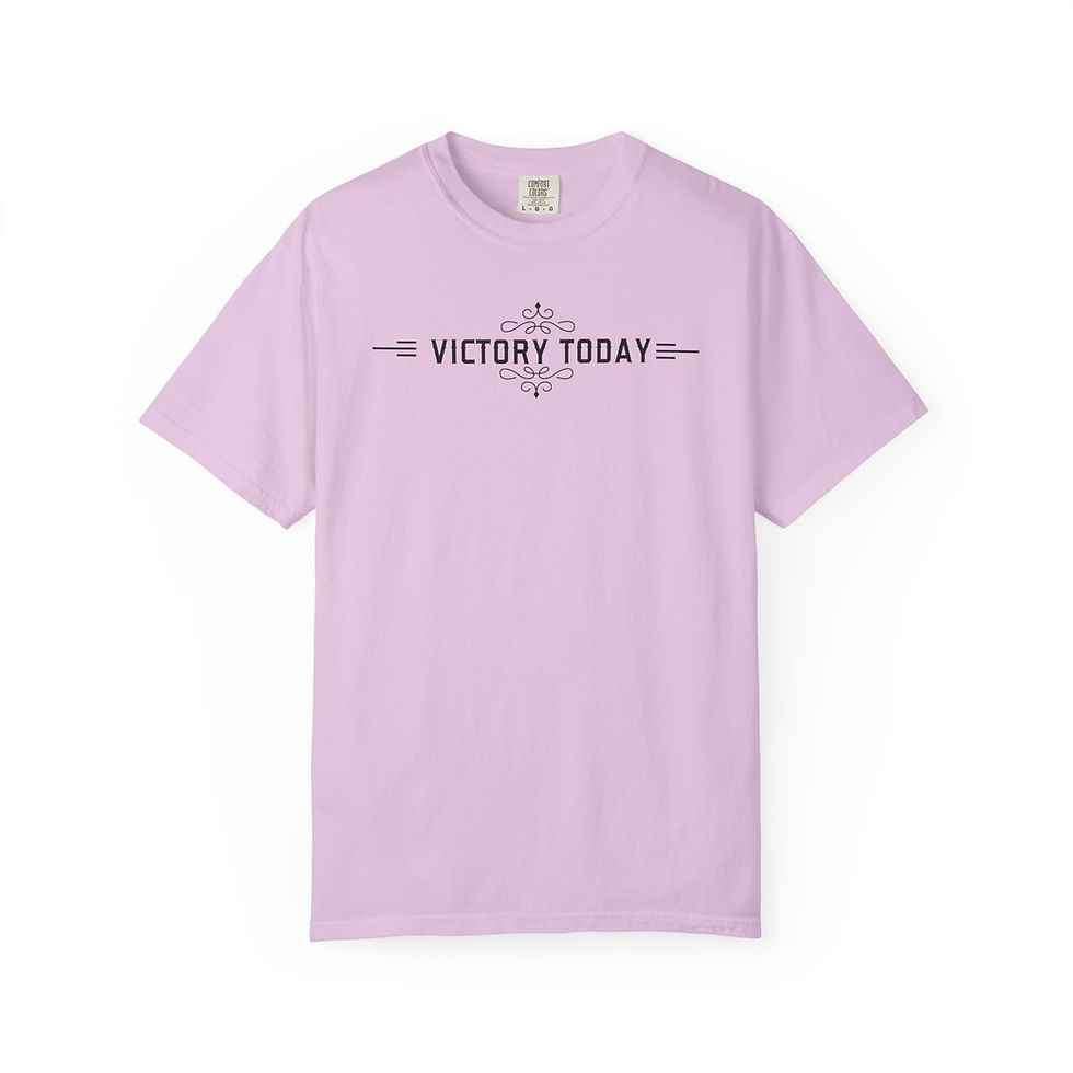 Thumbnail: Today's Victory - Hope for Tomorrow - Unisex Garment-Dyed T-shirt
