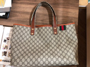 GUCCI グッチ GGトートGG スプリーム シェリー ラインバッグ