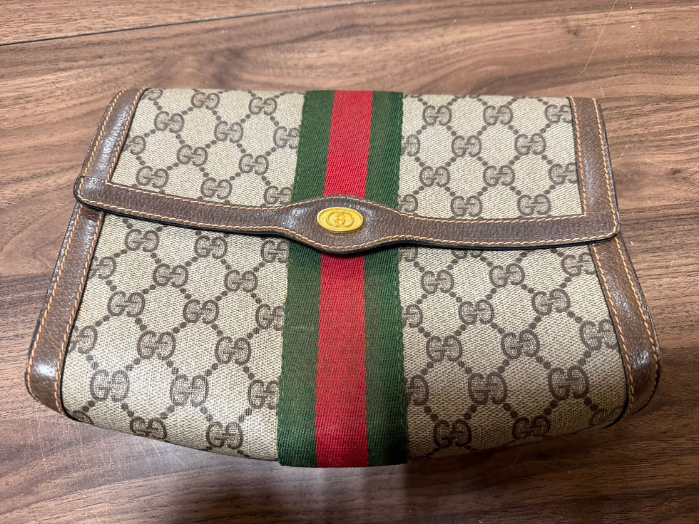 Gucci グッチ オールドグッチ シェリーライン セカンドバッグ クラッチバッグ GGロゴ