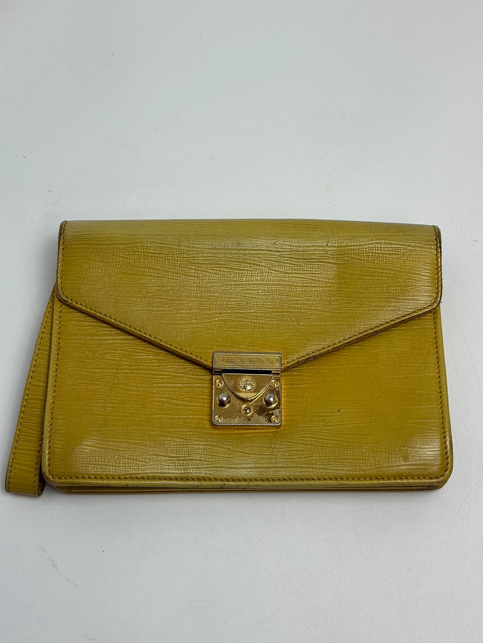 VERSACE ヴェルサーチ ヴィンテージ レザー セカンドバッグ クラッチバッグ