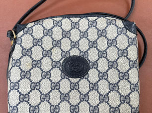 GUCCI グッチ GGスプリーム ネイビー オールドグッチ ショルダーバッグ