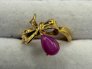 スタールビーリング 18K ゴールド デザインリング 指輪