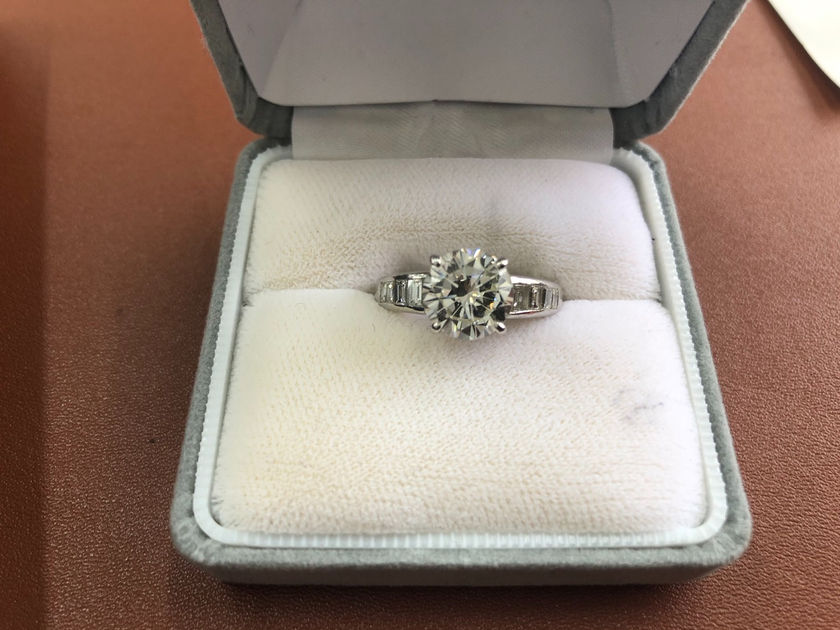 ダイヤモンド 3.014ct プラチナ Pt900 リング 指輪