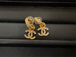 CHANEL シャネル ココマーク ラインストーン ピアス