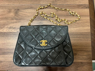 CHANEL シャネル マトラッセ ターンロック ココマーク ブリリアント チェーン ショルダー バッグ