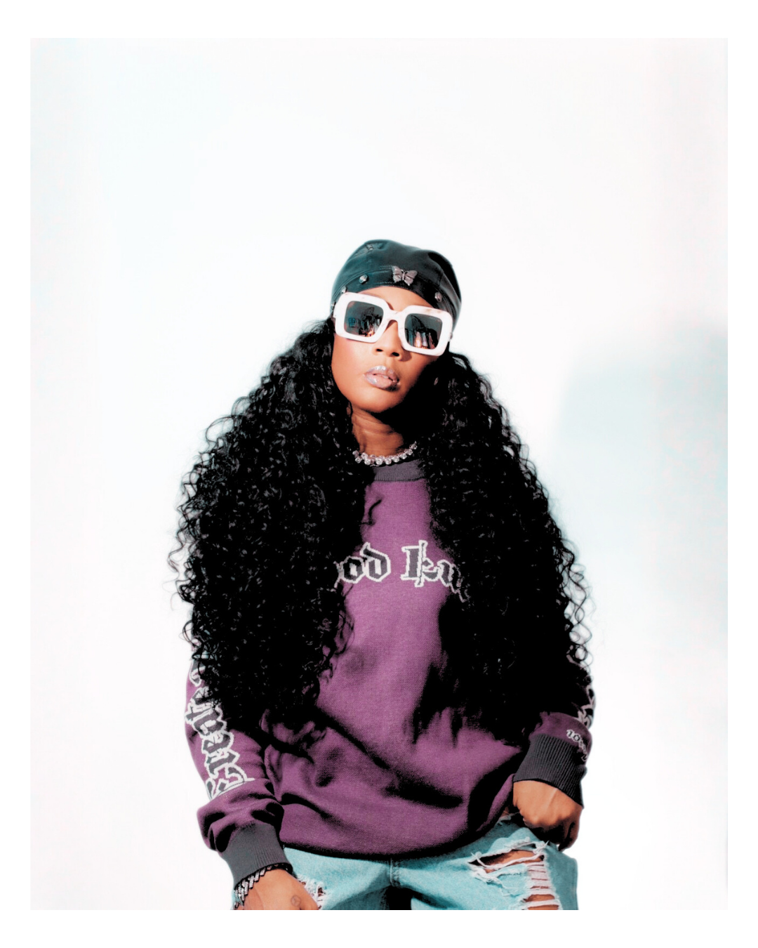 Good Luck, Love Knit Crew-Amethyst