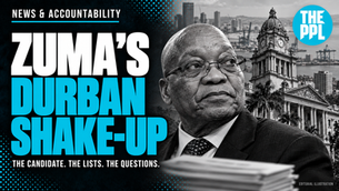 Editorial illustration: Jacob Zuma and Durban, Zuma’s Durban shake-up.