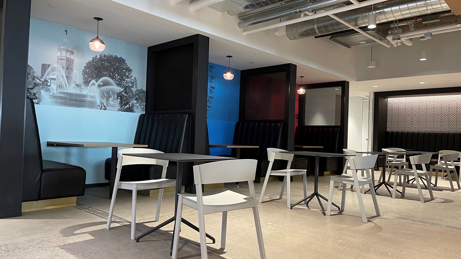 Cafe space, Muuto chairs and tables