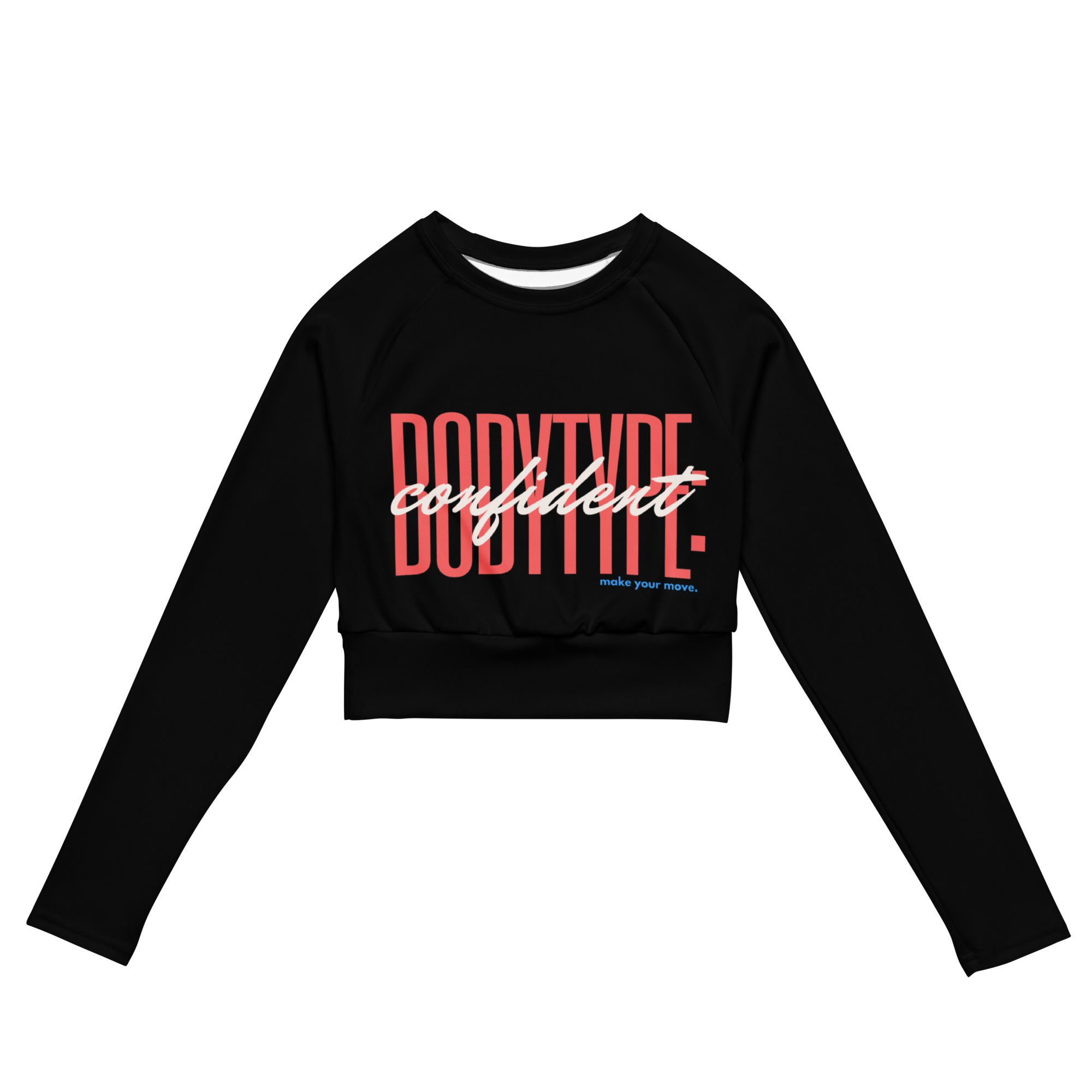 Confident Long Sleeve Crop: Dark